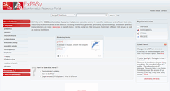 Desktop Screenshot of expasy.org