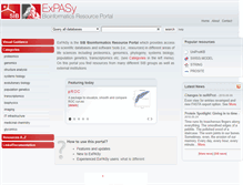 Tablet Screenshot of expasy.org